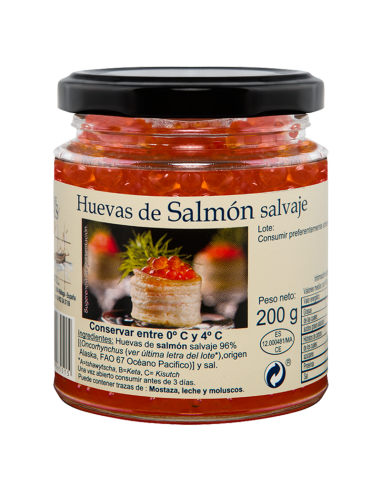 Huevas de Salmón salvaje 200g