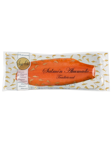 Salmón Noruego ahumado precortado "Serie oro" 1.200g