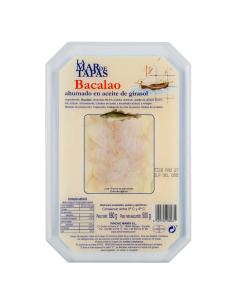 Bacalao ahumado en aceite tarrina de 680g